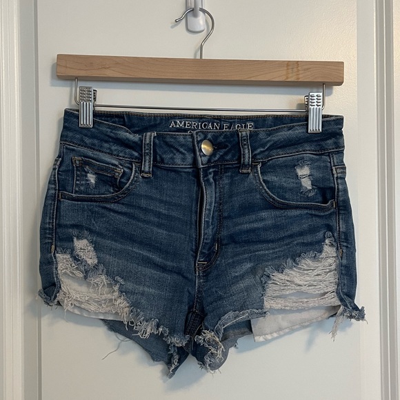 American Eagle Hi-Rise Shortie Shorts - Picture 1 of 4